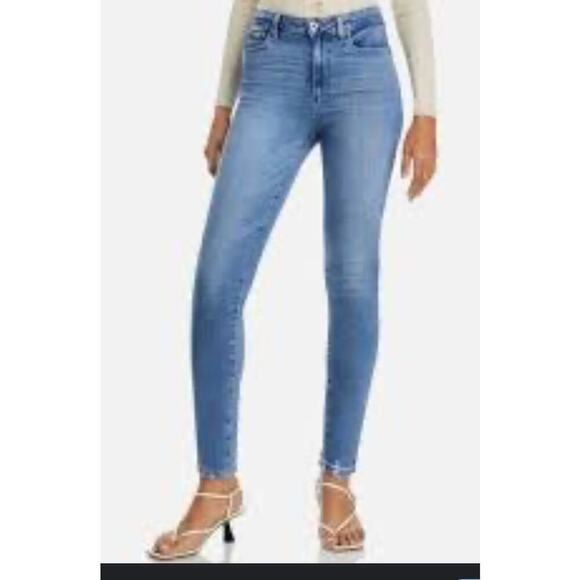 PAIGE Denim - Paige Hoxton Crop Jeans Womens Size 29 Distressed Denim Casual